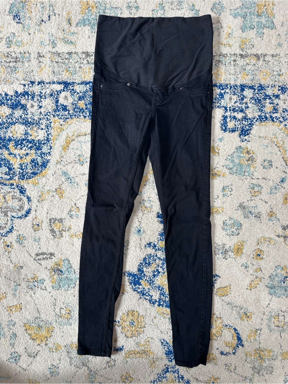 H&M Black Maternity Skinny Jeans with Stretch Panel